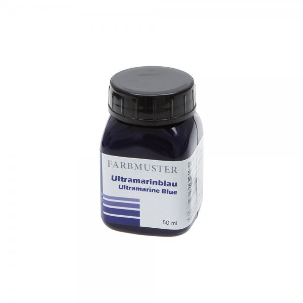 Colour Sample for Linseed Oil Paints, Ultramarine Blue