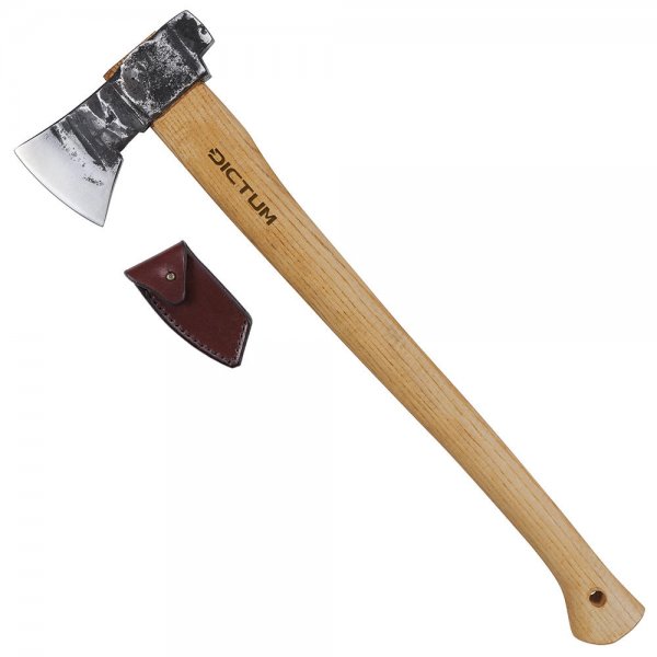 DICTUM Bushman Axe, with Leather Sheath
