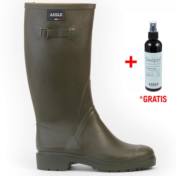 Aigle Herrengummistiefel CESSAC, Khaki, Größe 47