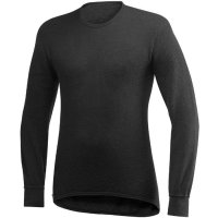 Woolpower Long-Sleeved Woolpower Long-Sleeved Crewneck, Black, 200 g/m², Size S