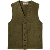 Filson Mackinaw Wool Filson Mackinaw Wool Vest, Forest Green, Size M