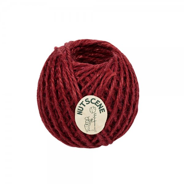 Nutscene »Twin Balls« Jutegarn, 40 m, rot