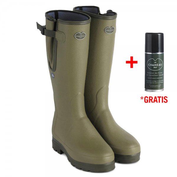 Le Chameau Herren-Gummistiefel Vierzonord Plus, Neopren, Vert Vierzon, Größe 41