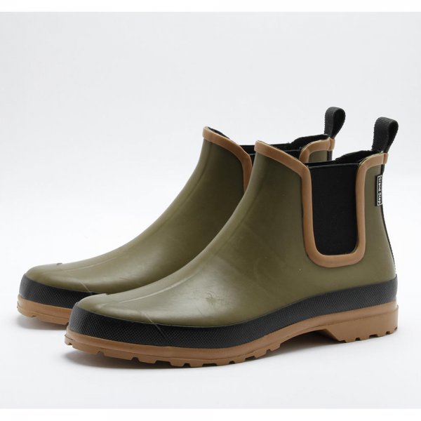 Grand Step Damen-Gummistiefel, Naturkautschuk, Multi olive, Größe 36