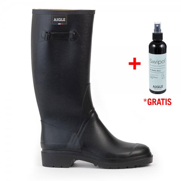 Aigle Damengummistiefel Cessac, schwarz, Größe 40