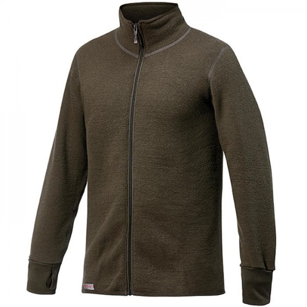 Woolpower Strickjacke, grün, 600 g/m², Größe XS